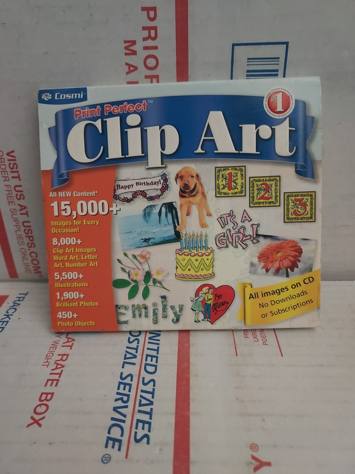 COSMI Print Perfect Clip Art 15,000+ Images Windows 98SE/Me/2000/XP Used - #173