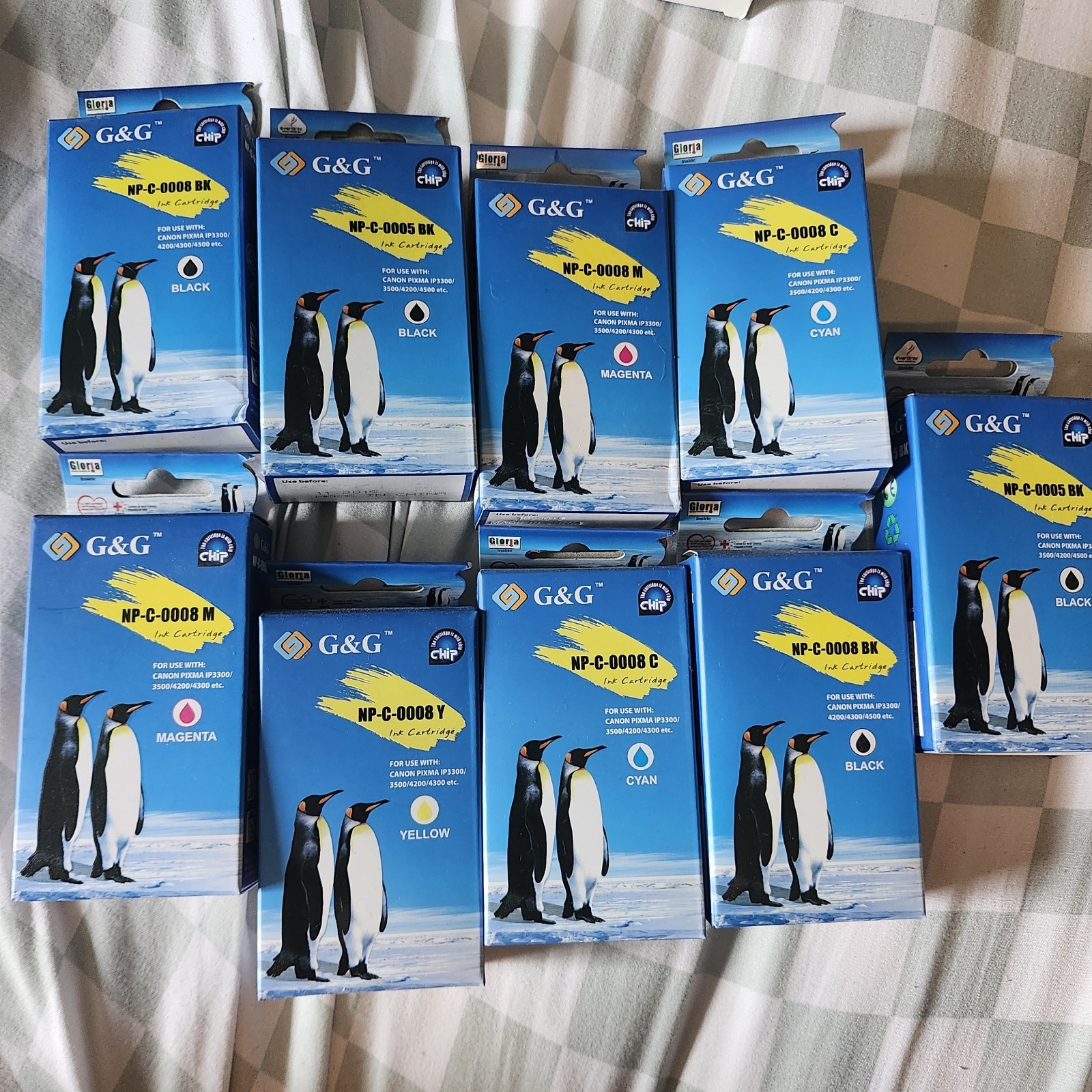 NP-C-0005 BK Ink Cartridge For Canon PIXMA IP3300 3500/4200/4500/4300 9 Boxes
