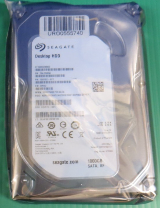 HP / Seagate 1TB / 64MB SATA 7.2K / 3.5" HDD / ST1000DM003 / 827977-001 / REFURB