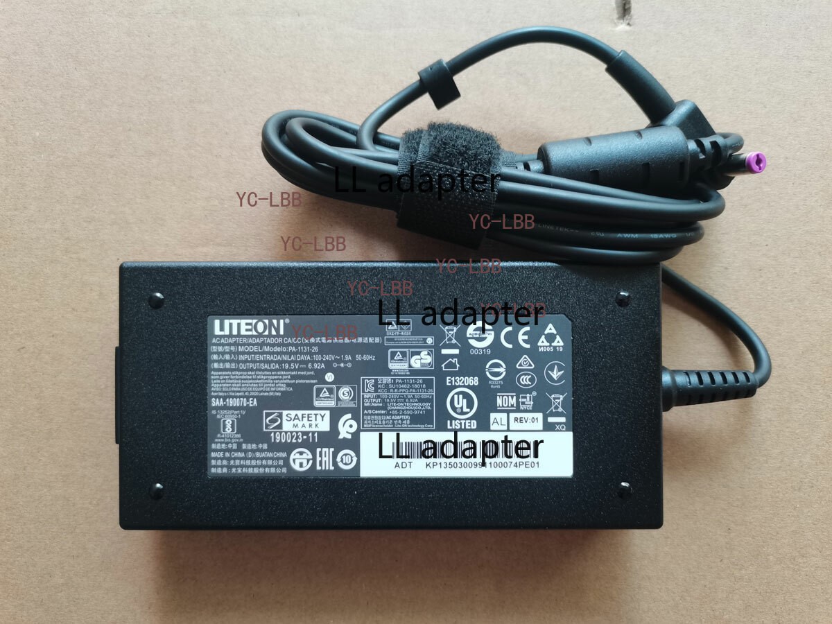 Original LITEON 19.5V 6.92A 135W PA-1131-26 For Acer Nitro 5 N20C1 AN515-44-R2CR
