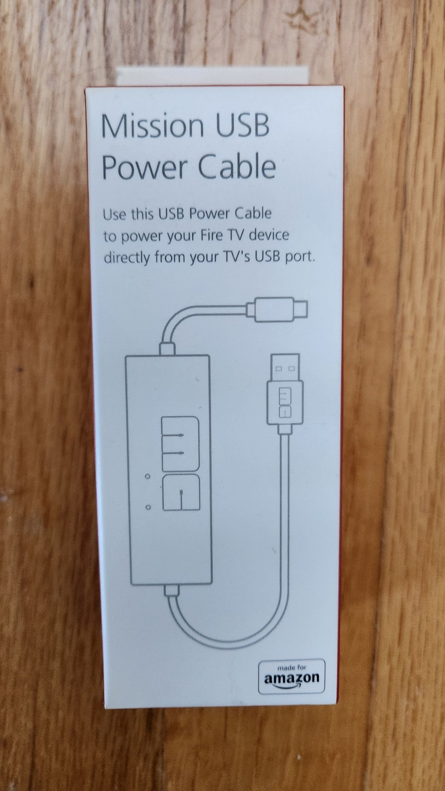 Mission USB Power Cable For Powering Amazon Fire TV