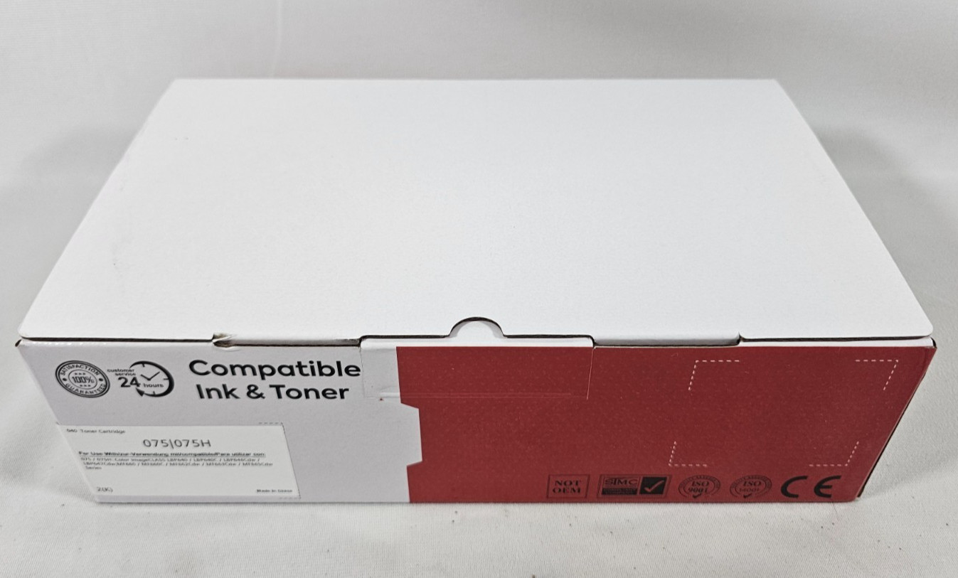 For Canon 075H 075 MF665CDW LBP646Cdw MF662Cdw MF663Cdw 2x Toner Cartridge Black