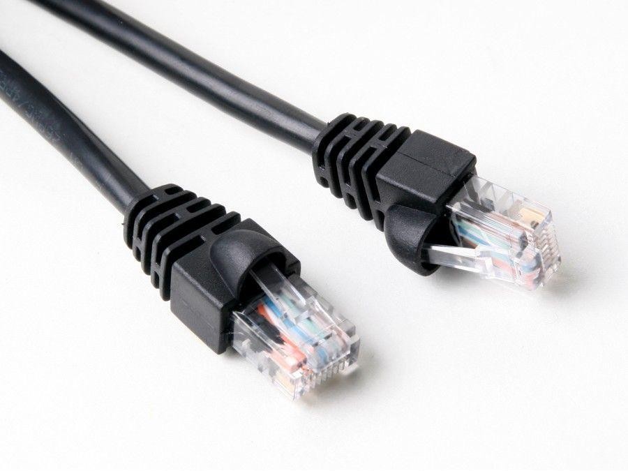50 FT CAT5e 26 AWG RJ45 UTP Network LAN Patch Ethernet Cable Snagless Cord Black