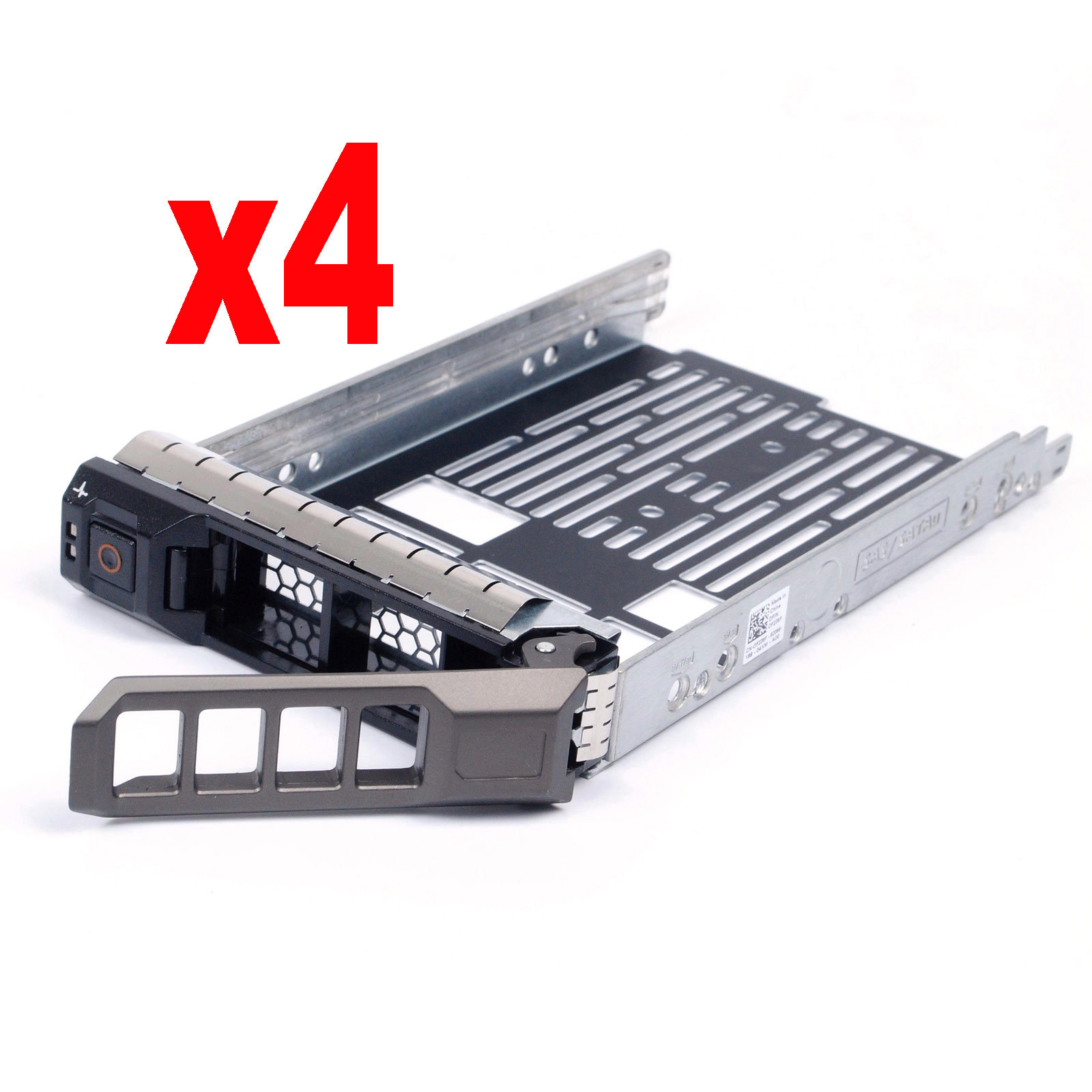 4PCS 3.5" SAS SATA HDD Tray Caddy +16*screw for Dell PowerEdge R410 US Seller