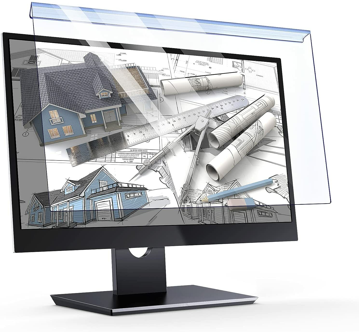 Blue Light Blocking Screen Protector For 27" PC Desktop Computer Monitor (16:9)