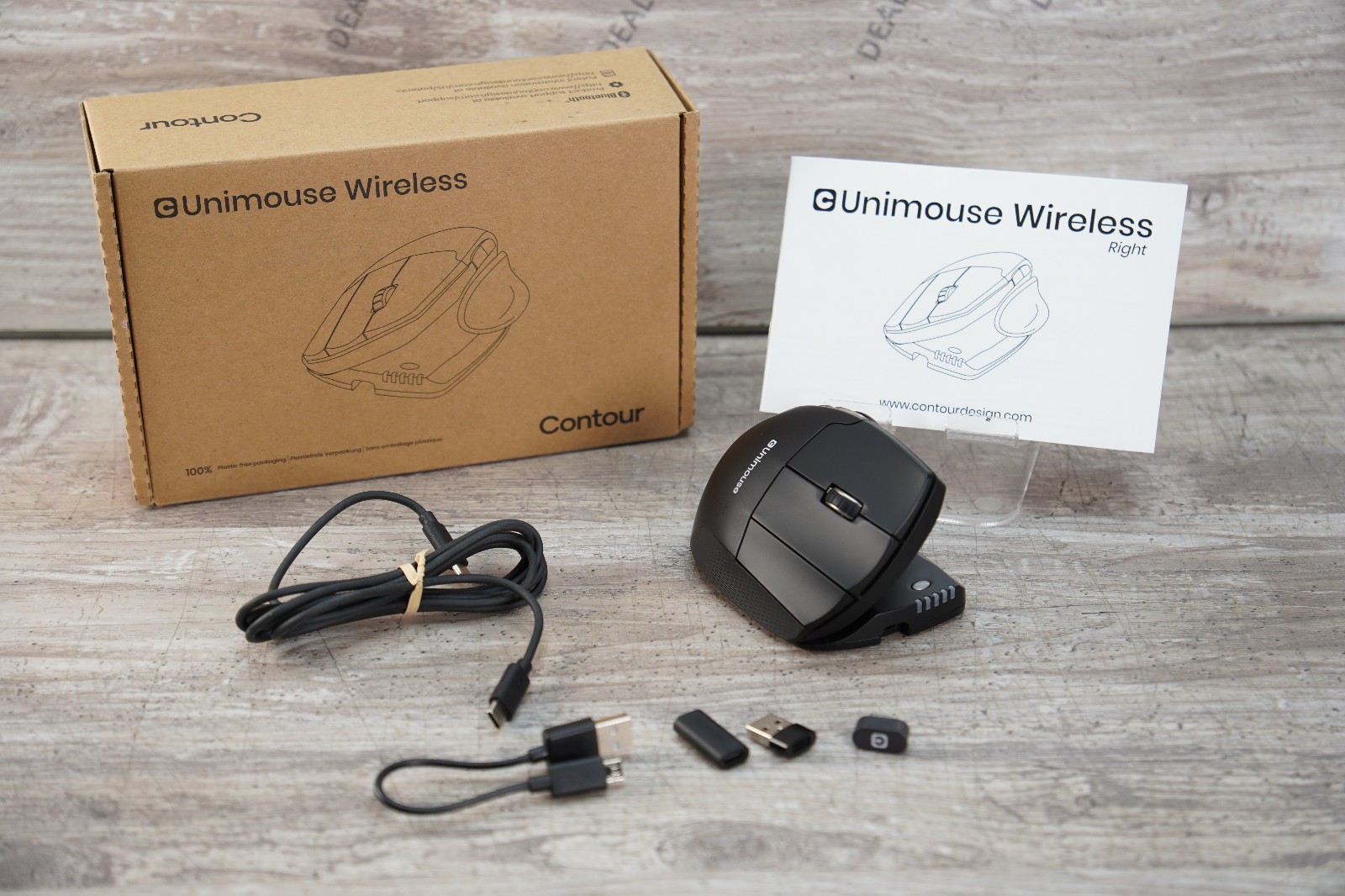 Contour Unimouse Ergonomic Vertical Adjustable 35-70 Tilt Angle Right-Handed