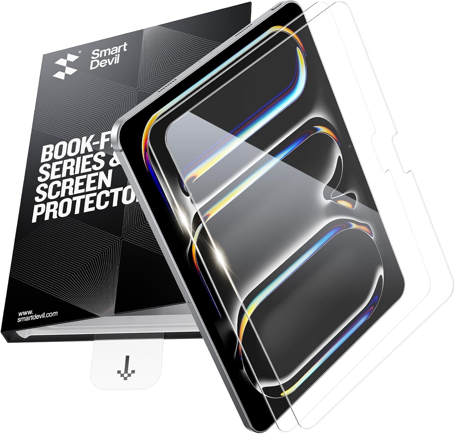 2 Pack Screen Protector for iPad Pro 11 Inch, HD Clarity, 9H Tempered Glass