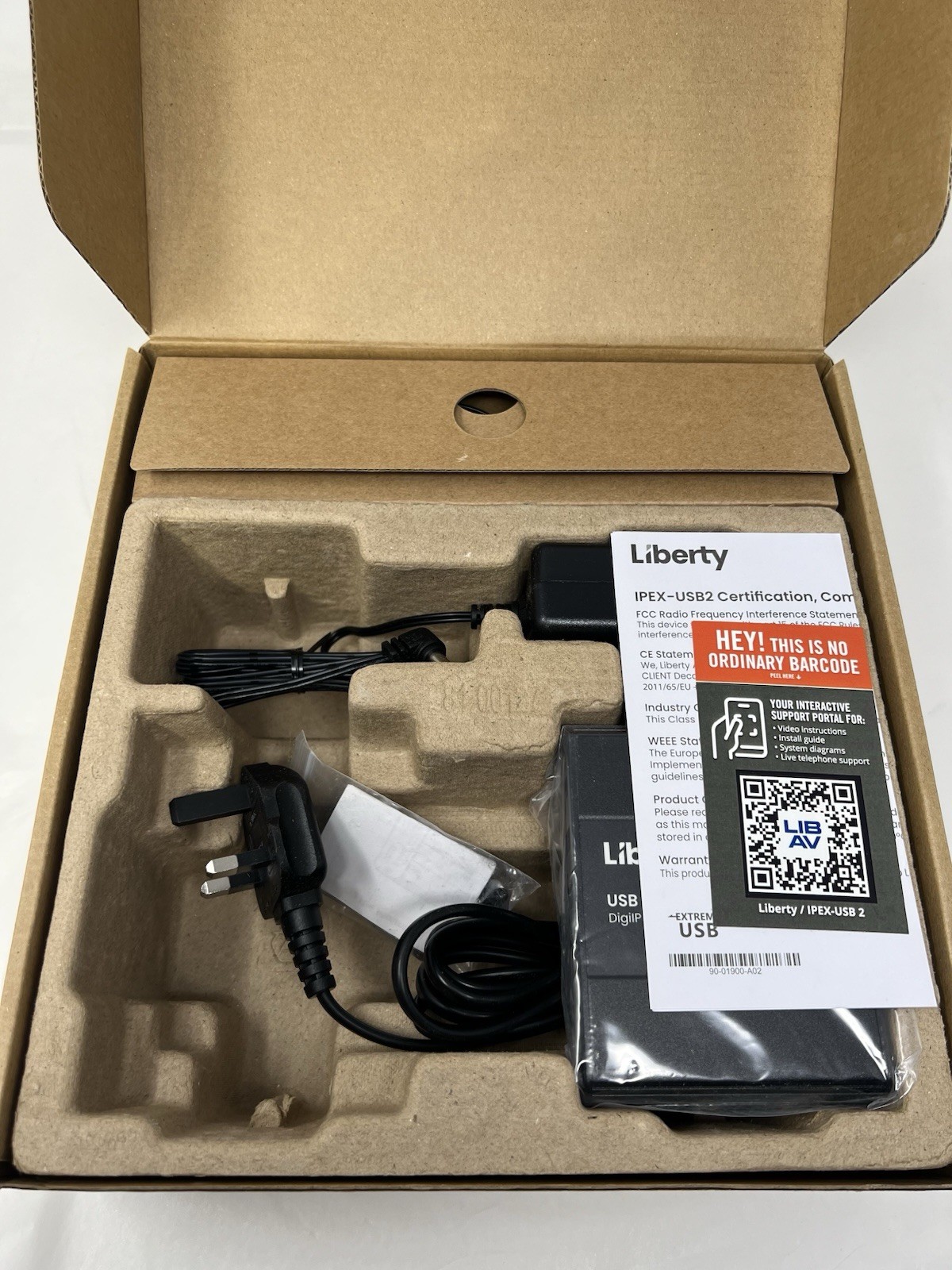Liberty DigilP Series IPEX-USB2-C USB 2.0 OVER IP Client Decoder
