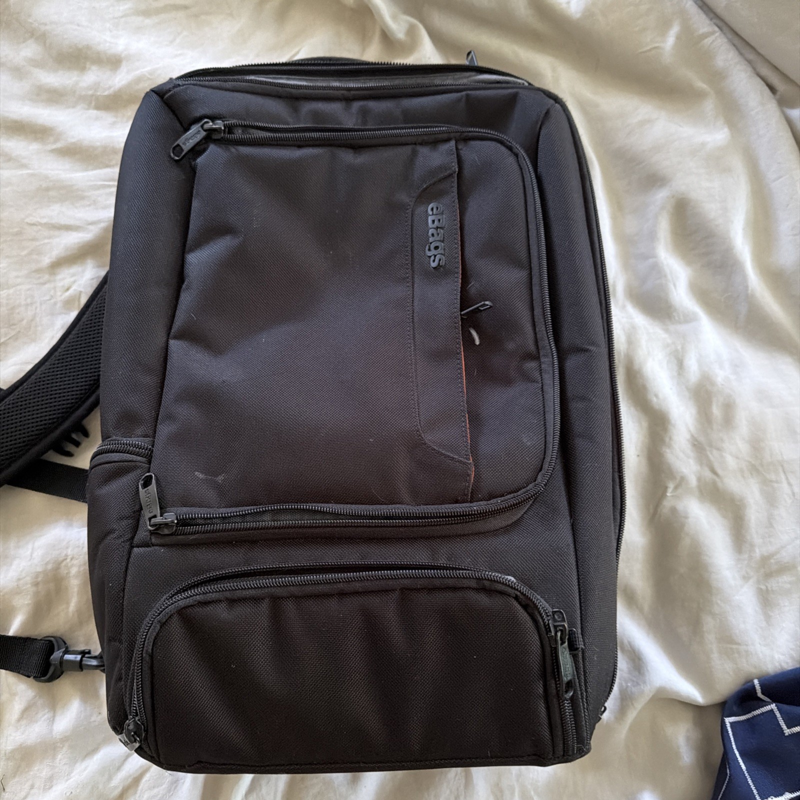 eBags EB2146-16 TLS Travel Professional Slim Laptop Backpack Black Orange