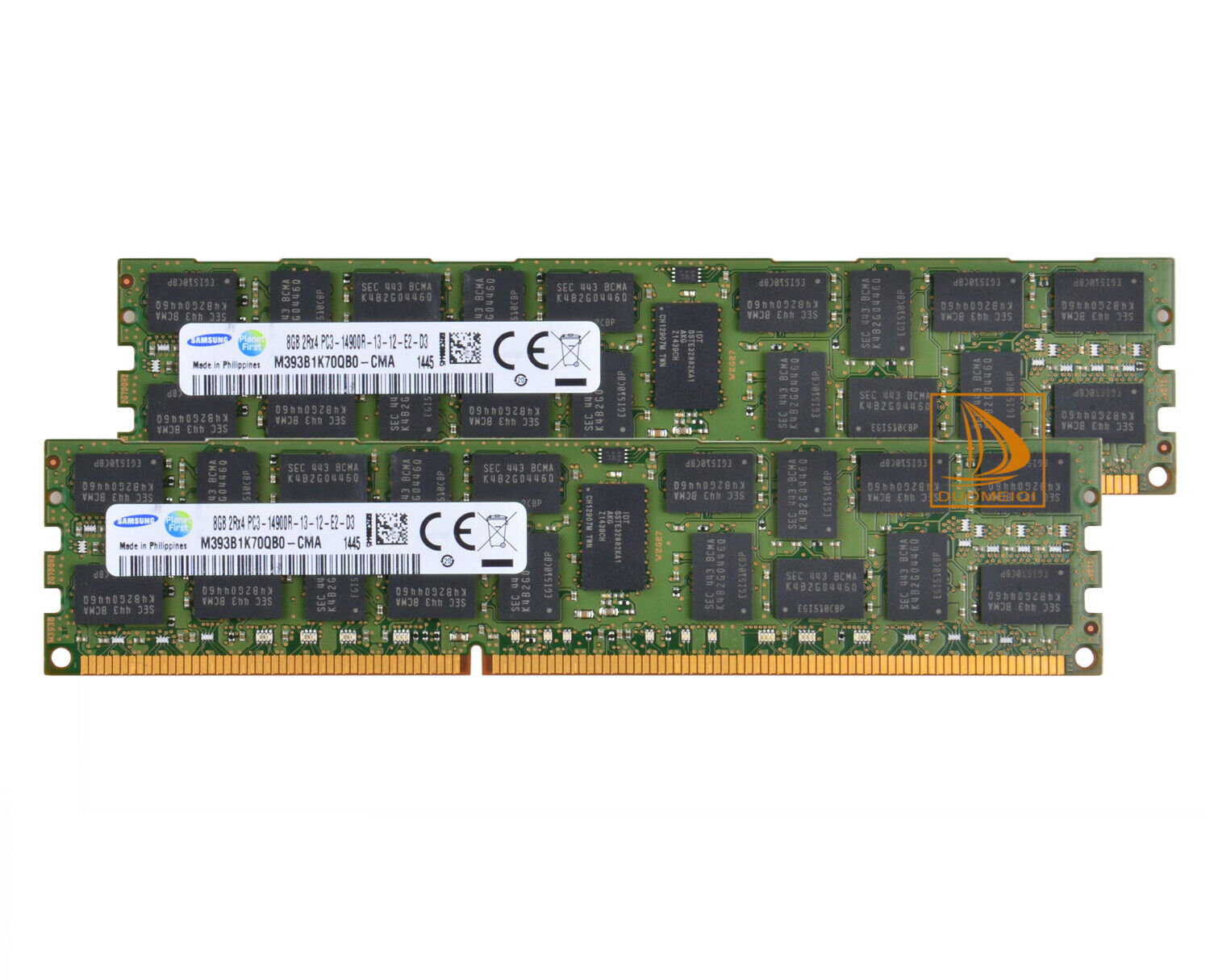 Samsung 16GB 2X 8GB 2RX4 PC3-14900R DDR3-1866Mhz ECC REG Server RAM Memory #WEN