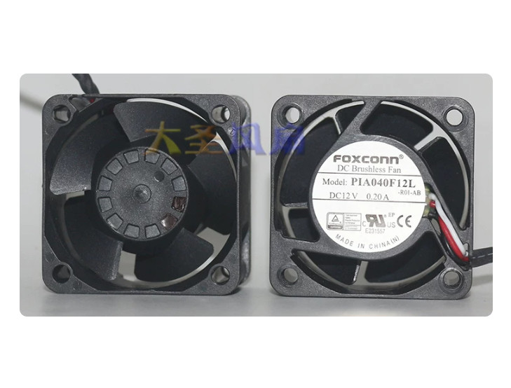 New For Foxconn 4020 3-wire 12V 0.20A Cooling Fan PIA040F12L