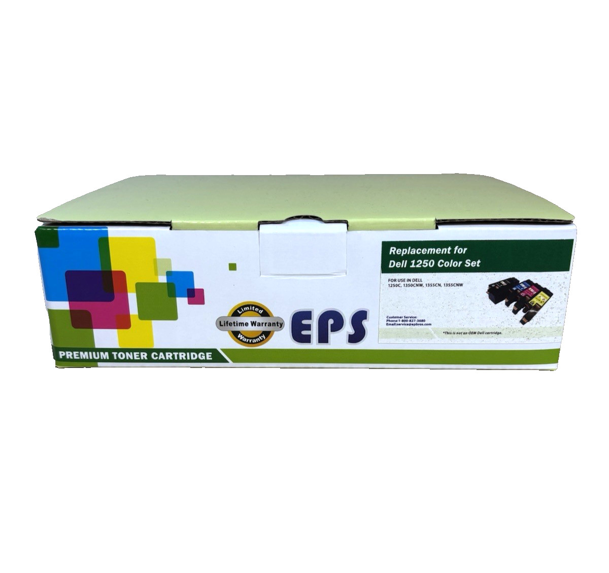 EPS Premium Toner Cartridge Replacement Set - Dell 1250 For 4 Dell Models - NIB