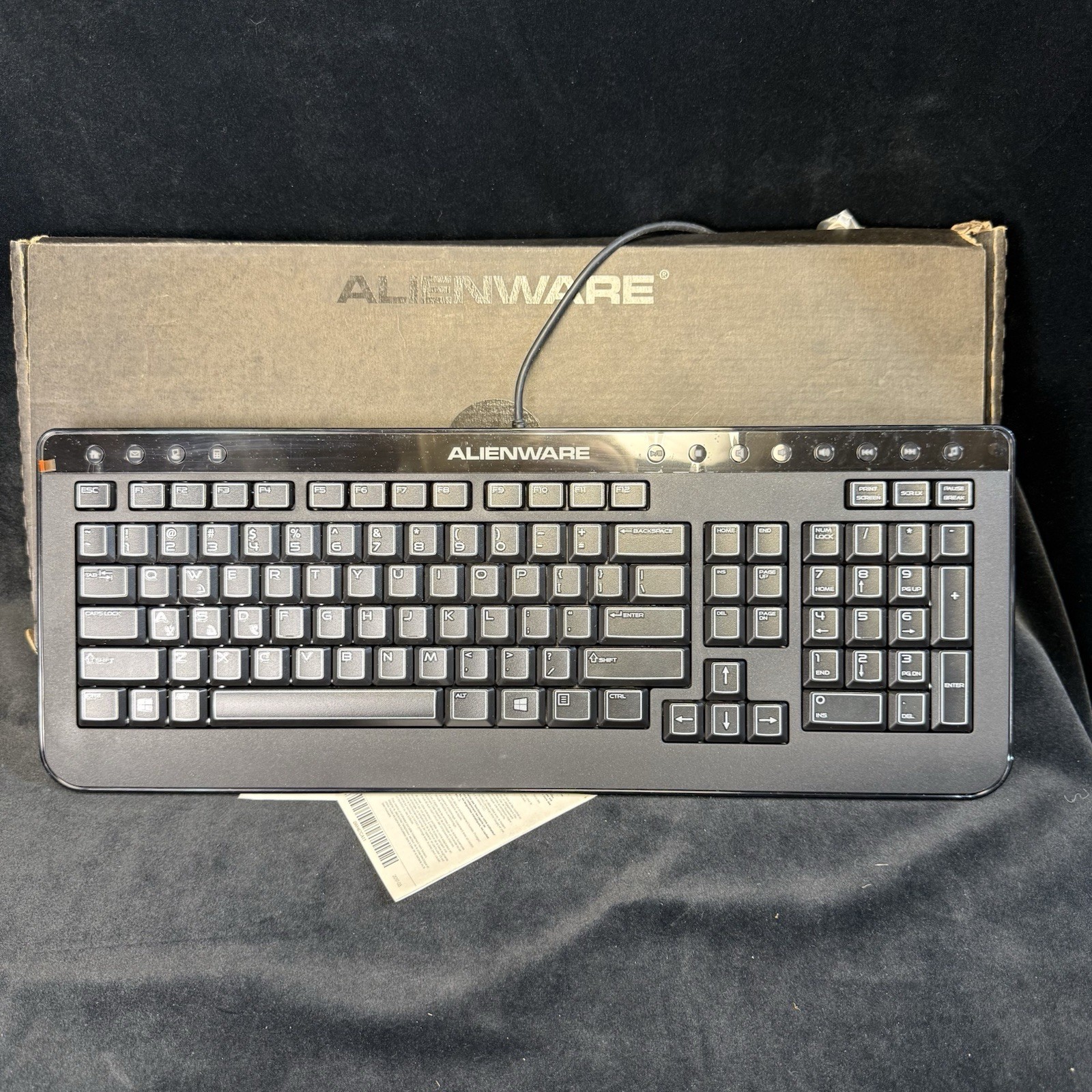 Dell AlienWARE Multimedia  Black USB Keyboard SK-8165