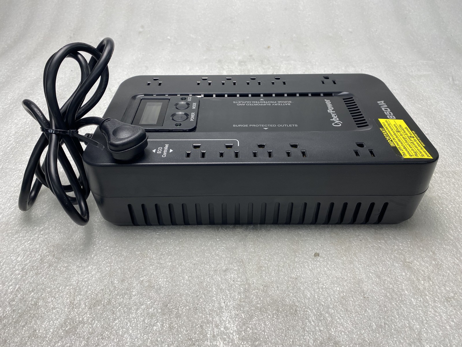 CyberPower EC850LCD Ecologic Battery Backup & Surge Protector UPS System NO BATT