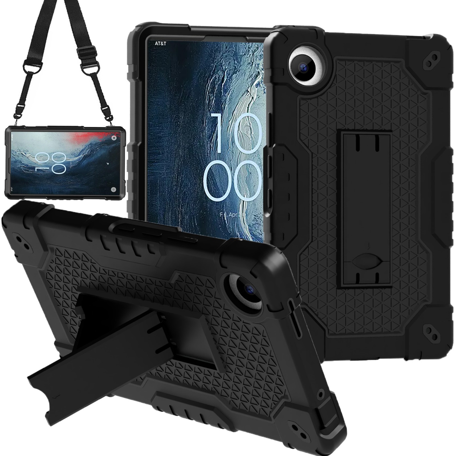 Shockproof Case for TCL TAB8 NXTPAPER 5G w/Kickstand Hand Strap Shoulder Strap