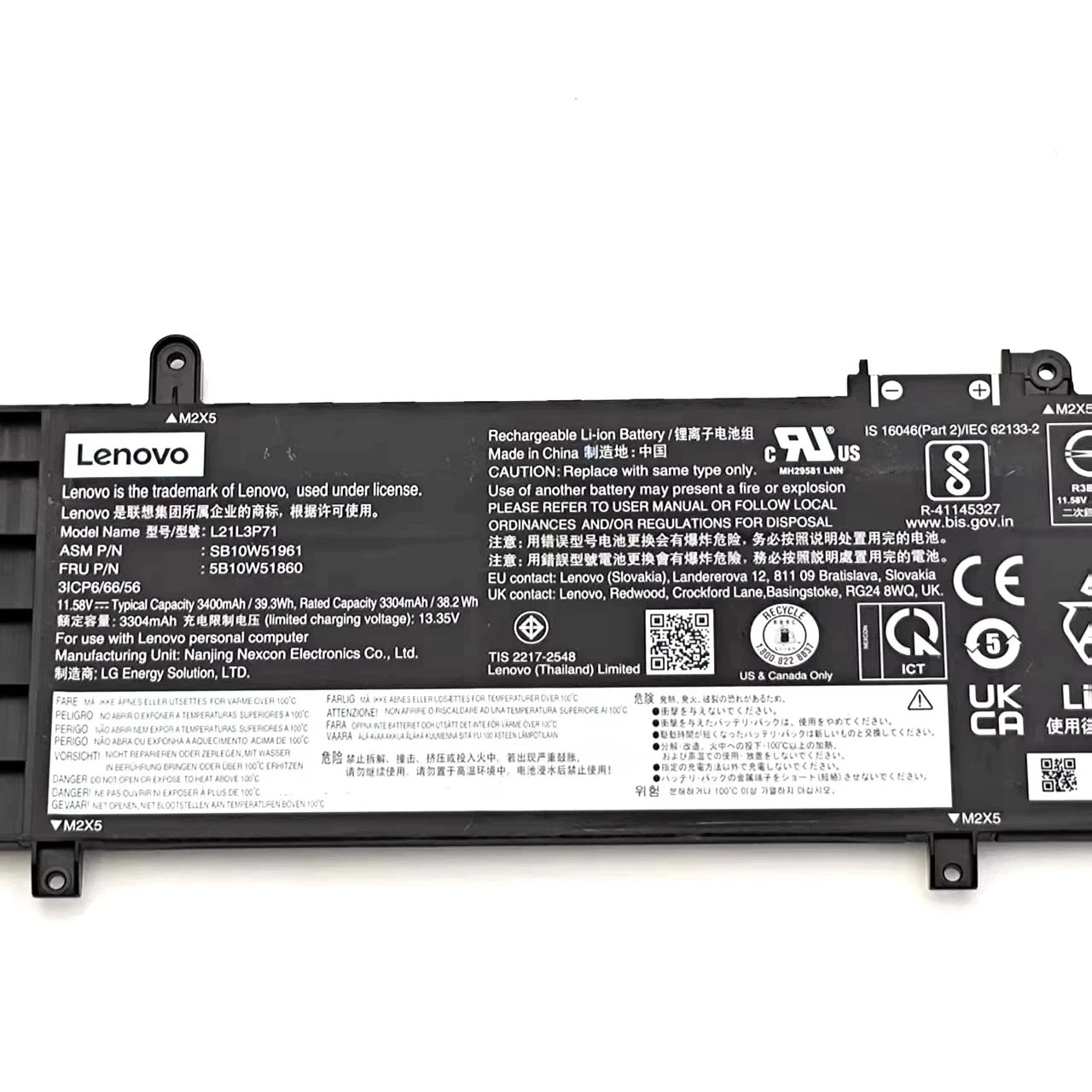 OEM Genuine L21L3P71 Battery For Lenovo Thinkpad T14 Gen 3 L21C3P71 5B10W51860