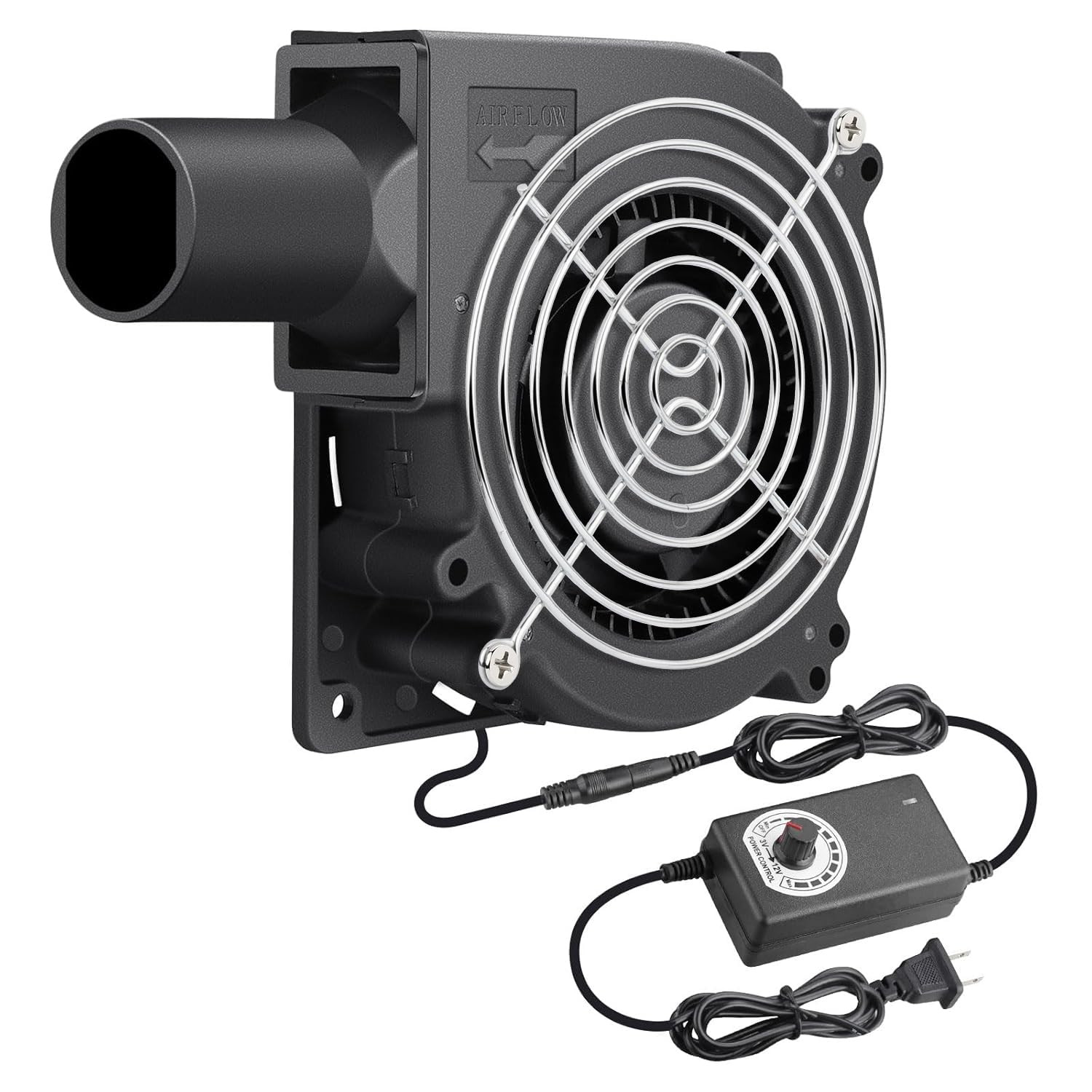 120Mm X 32Mm Small Blower Fan 12V with AC 110V 120V Variable Speed