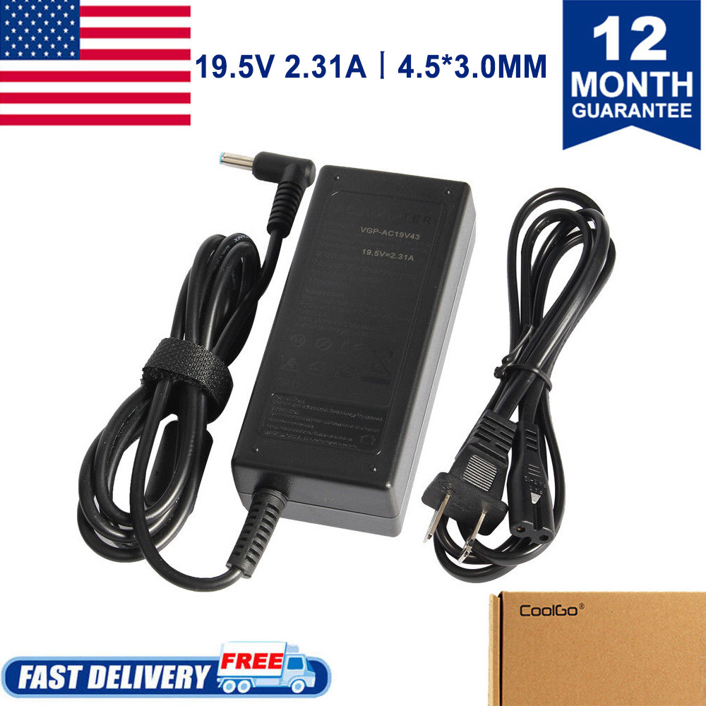 For HP 15-F233WM 15-F272WM 15-F337WM 45W Notebook AC Power Adapter Charger