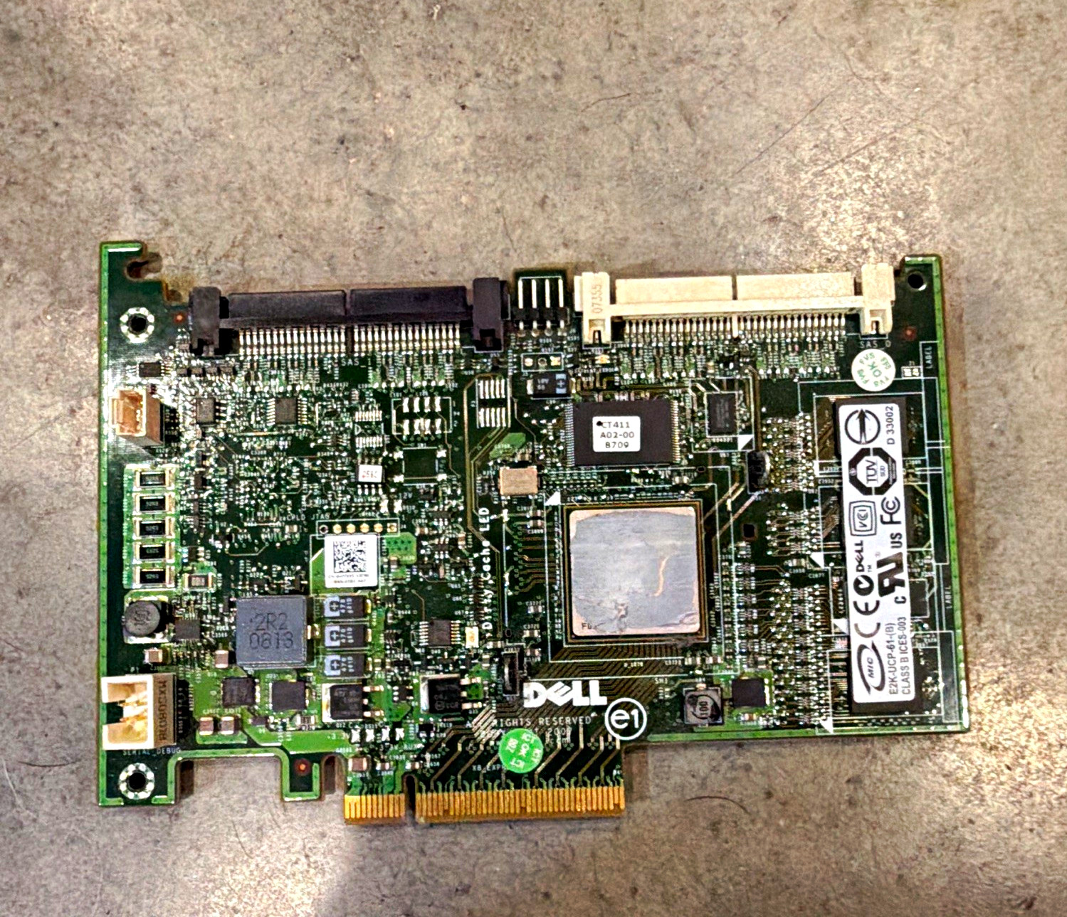Dell PERC H200 PCIe RAID Controller Card 2-Port SAS RAID 0/1/10 03J8FW