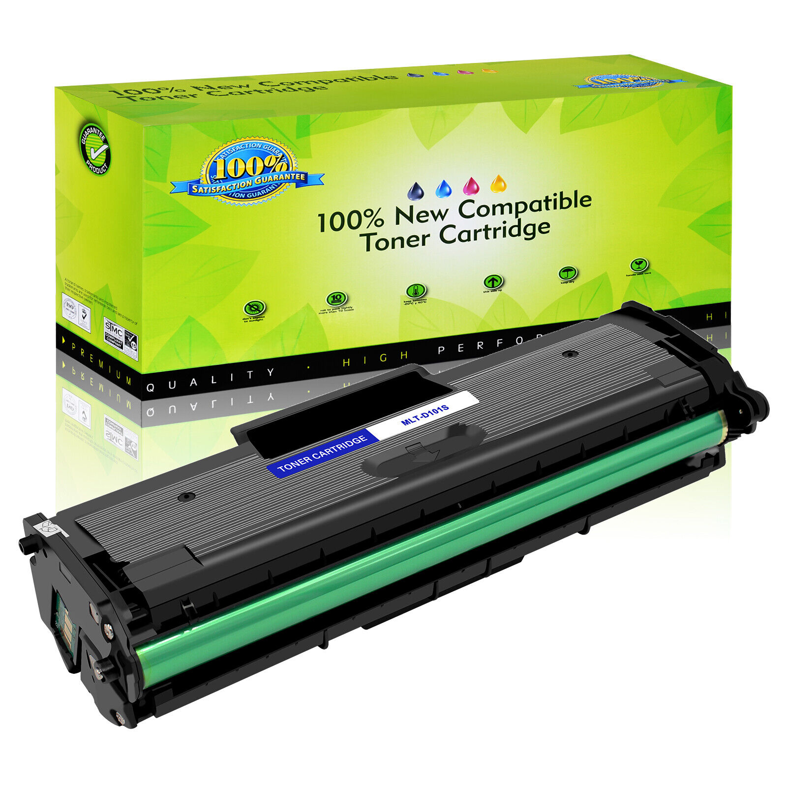 1-4PK Black MLT-D101S 101S Toner Cartridge For Samsung ML-2165W SCX-3405 SF-760