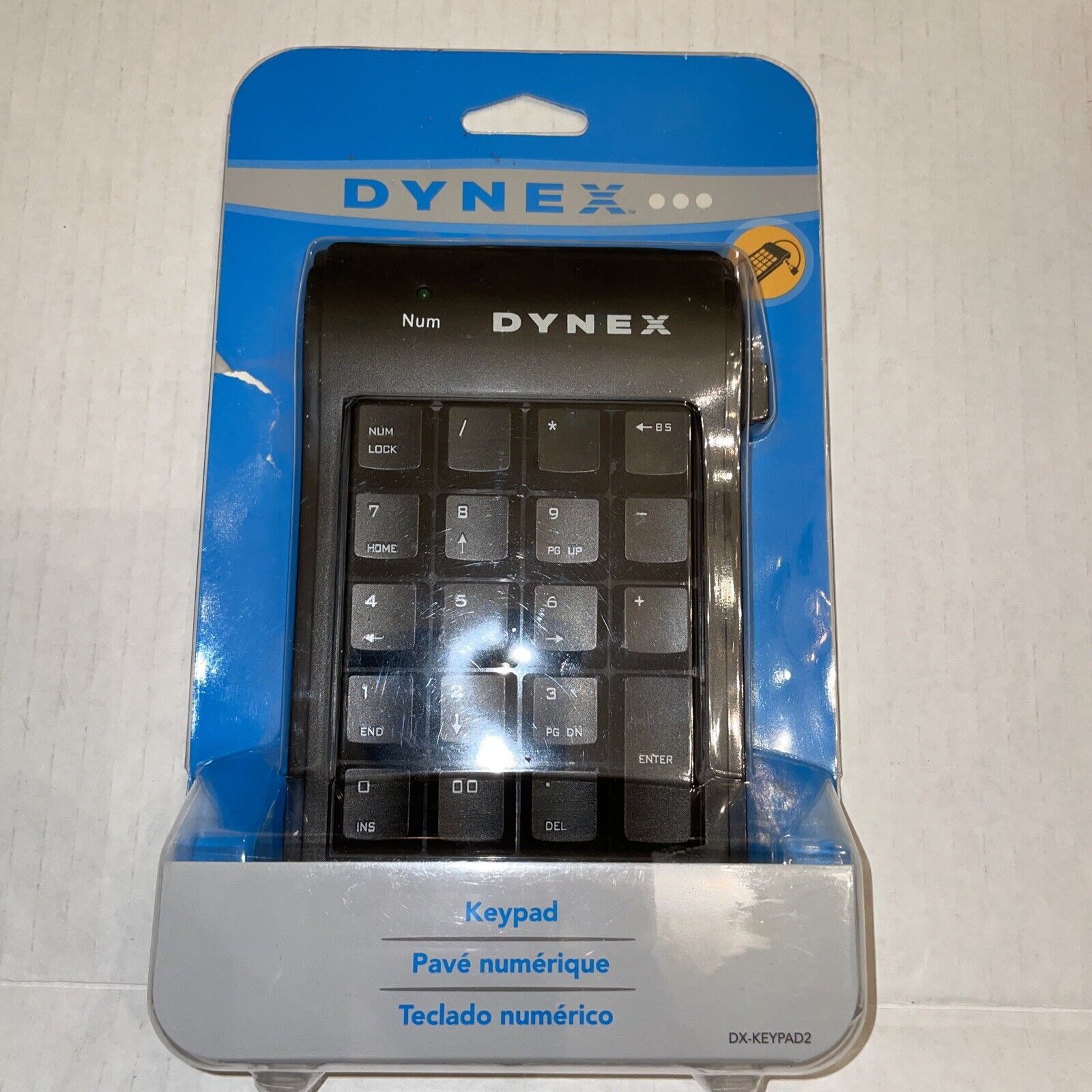 Dynex Keypad 19 key USB DX-Keypad2 Plug & Play Slim Compact New