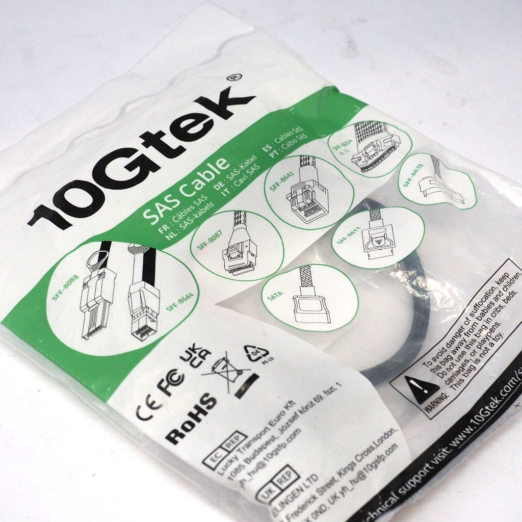 10Gtek Internal Mini SAS Cable SFF-8087 to SFF-8087 36-Pin