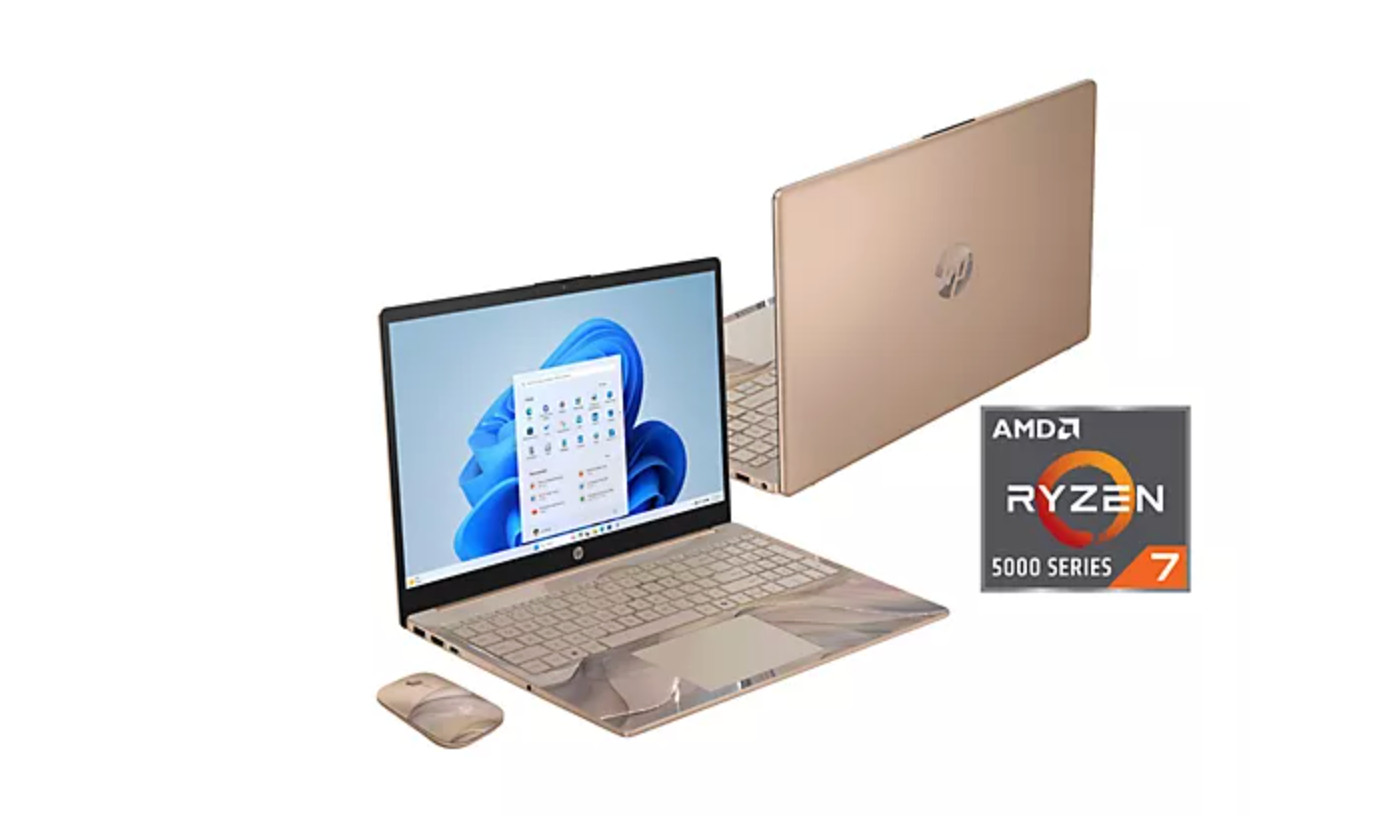 HP 15" Touch Laptop AMD R7 16GB RAM 512GB SSD w/ Mouse