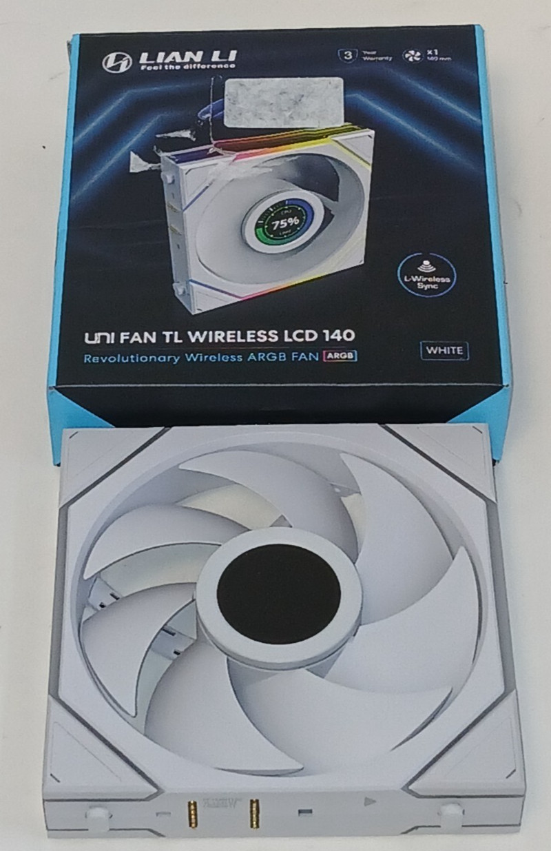Untested Lian Li TL Wireless 140 LCD  - White - FAN ONLY  (Read) 