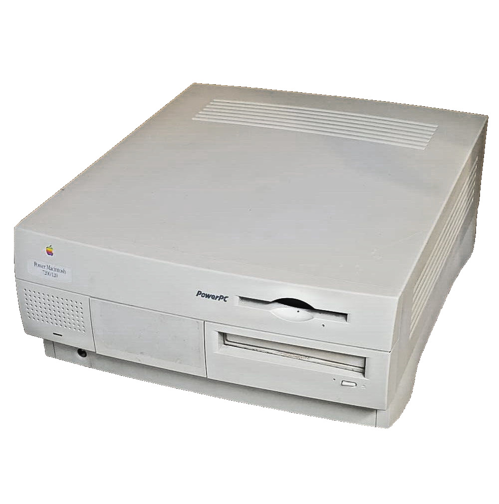 Vintage Apple Power Macintosh 7200/120 48MB RAM no HD, powers on, good display