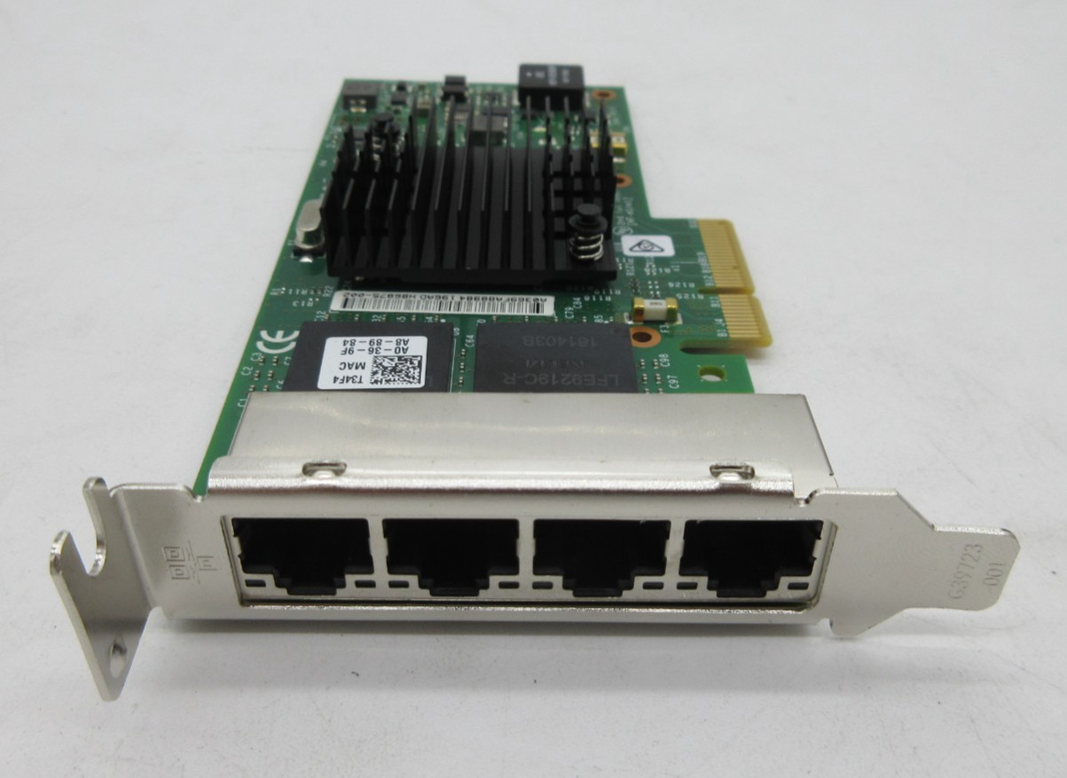 Dell I350-T4 Quad Port Gigabit Ethernet Adapter // Low Profile // 0T34F4