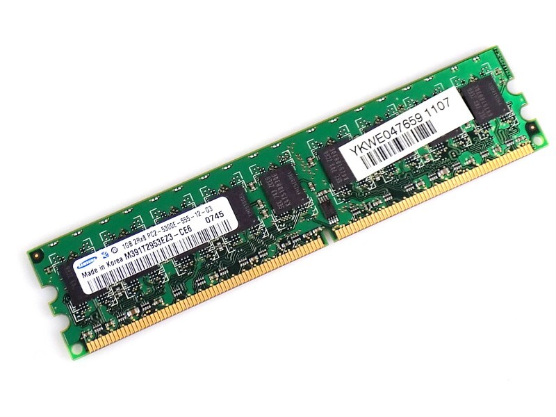 1GB Samsung M391T2953EZ3-CE6 DDR2-667Mhz PC2-5300E CL5 1.8V ECC RAM Memory 1A