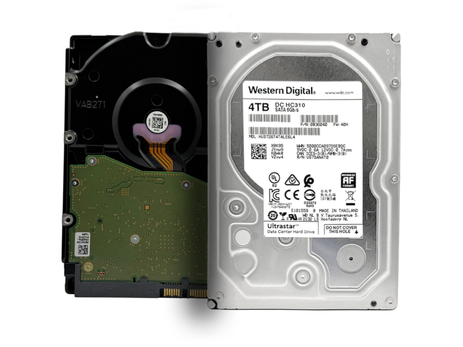 WD Ultrastar 4TB 7200RPM SATA 6Gb/s 3.5in Enterprise Hard Drive -HUS726T4TALE6L4