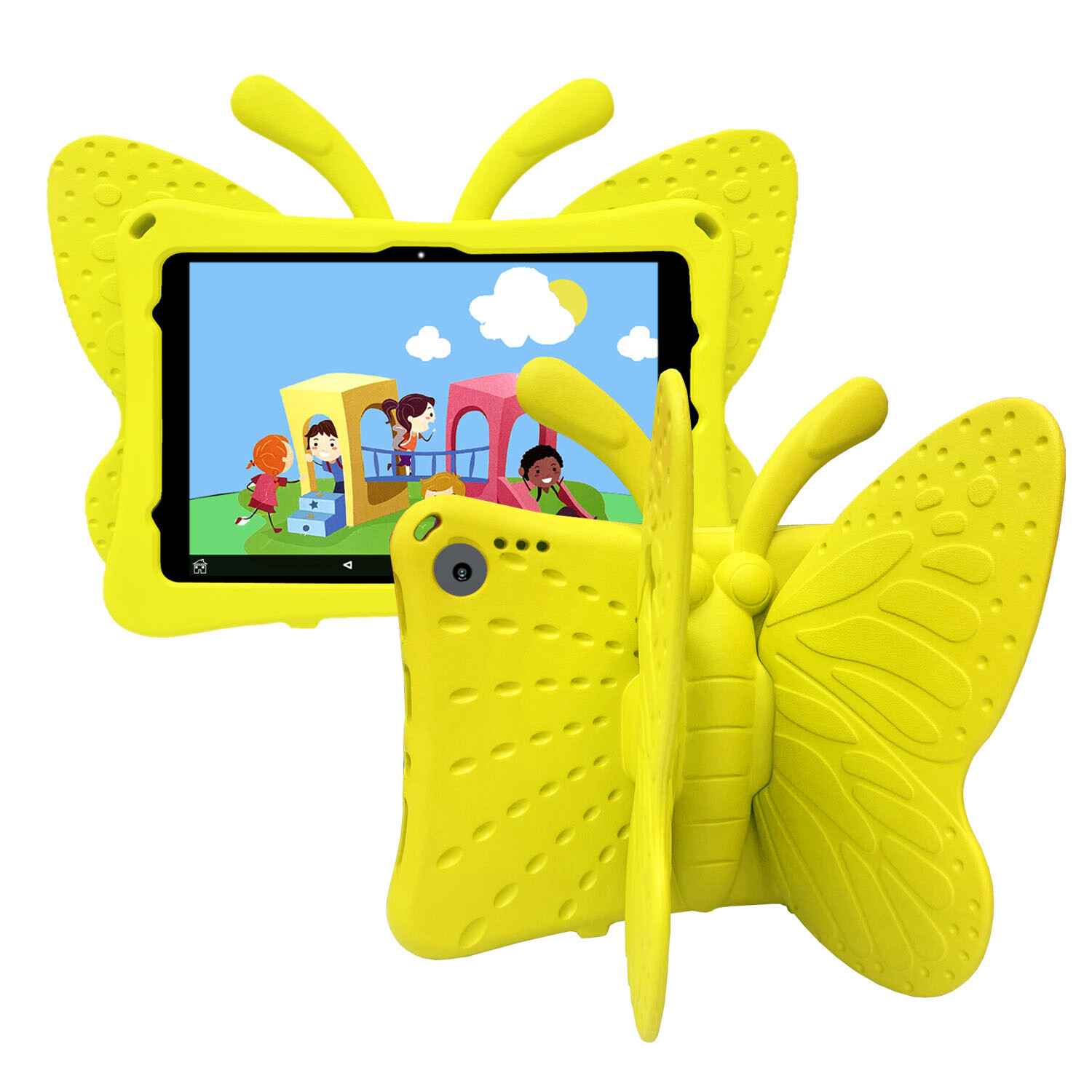 Cute Kids Case For Amazon Fire HD 10/8 Fire Max 11 EVA Butterfly Kickstand Cover