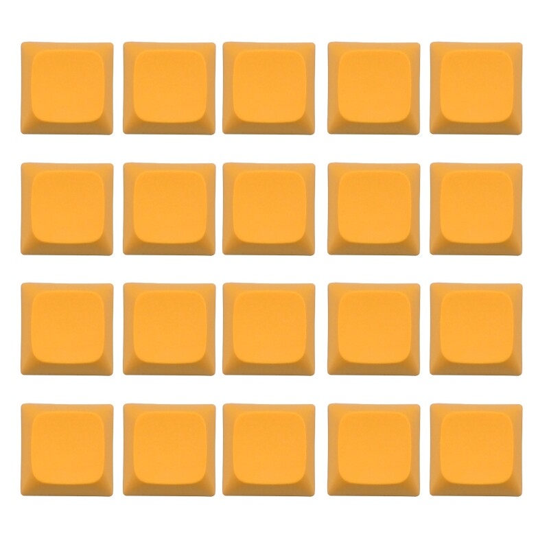 20 Pieces PBT Blank Keycap XDA Profile 1U Gaming Keycap DIY for Key Button Keyca