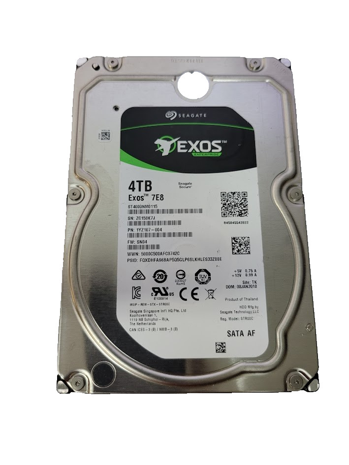 Seagate ST4000NM0115-1YZ107 Exos Enterprise 4TB Internal 7200RPM 3.5in. SATA HDD