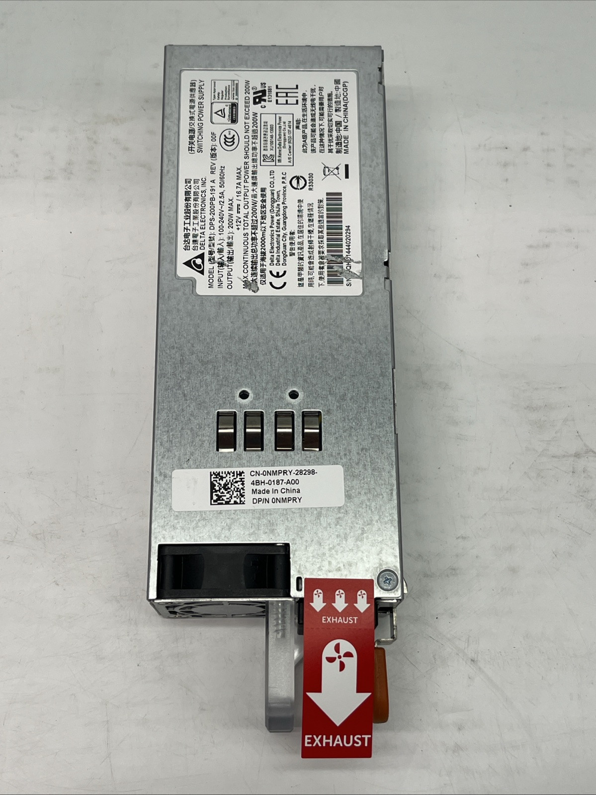DELTA DPS-200PB-191 Electronics Switching Server Power Supply USED? | USA Seller