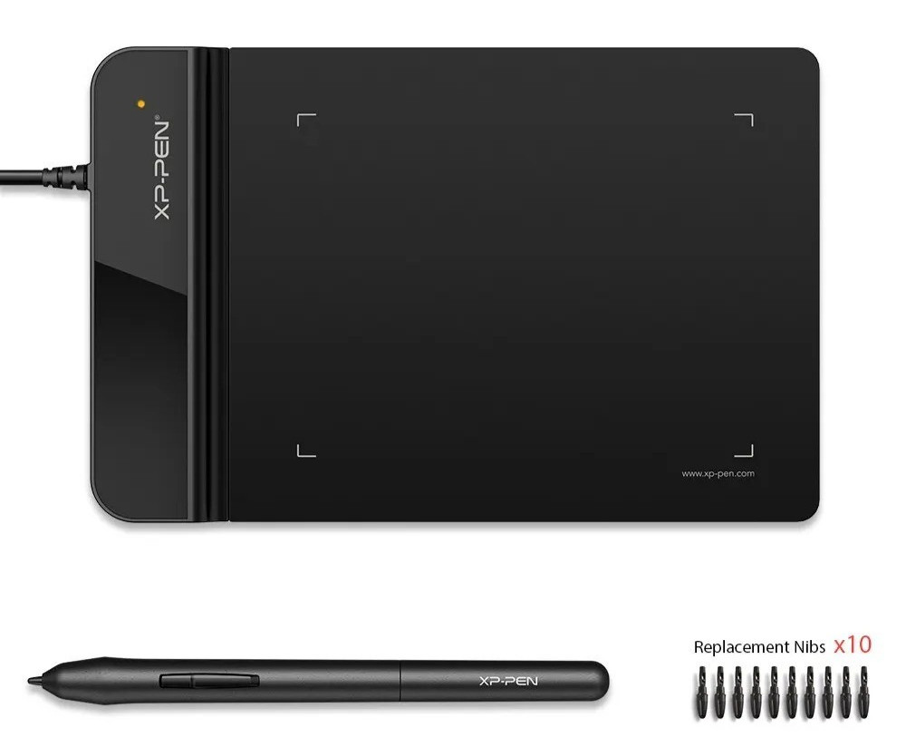 XPPen G430S Graphic Drawing Tablet 8192 Levels Battery-Free Stylus 4x3