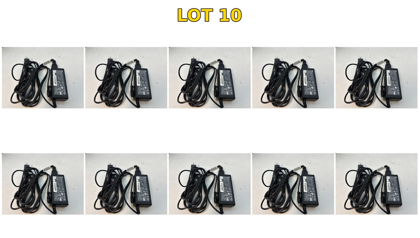 LOT 10 OEM HP 65W AC Adapter Pavilion DV8300 DV9000 DV9100 DV9500 18.5V 3.5A