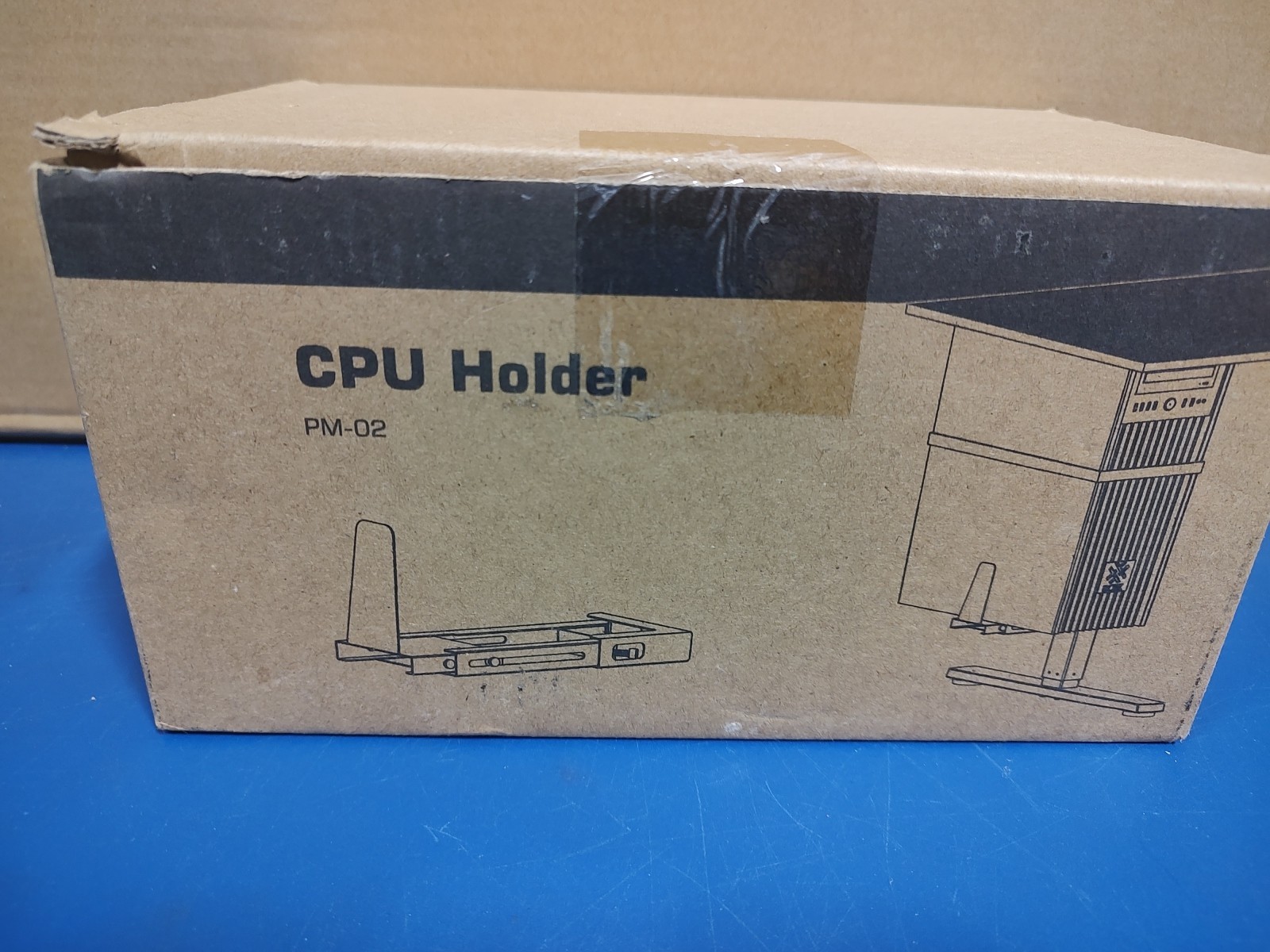 CPU Holder Under Desk Adjustable Pm 02, Black 