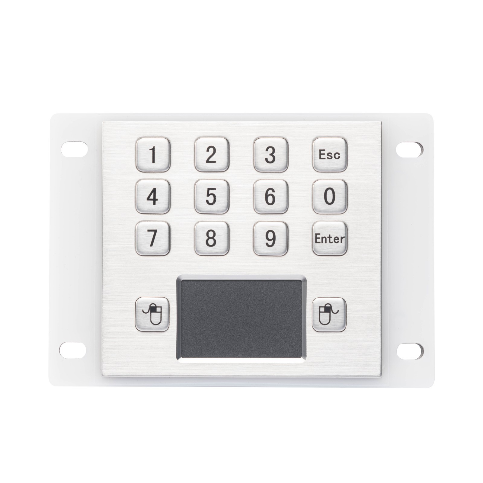 Industrial IP65 Waterproof 12 Keys Metal Numeric keypad With Touchpad