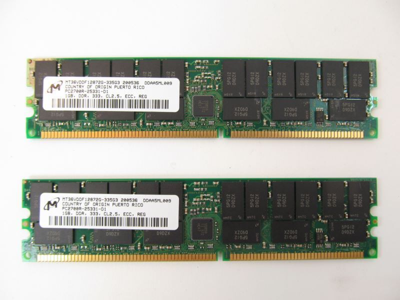 Sun 540-6401 (X7704A) 2GB DDR, SPD 0.0/1.0 (2 � 1GB DIMMs 370-7671) 4z