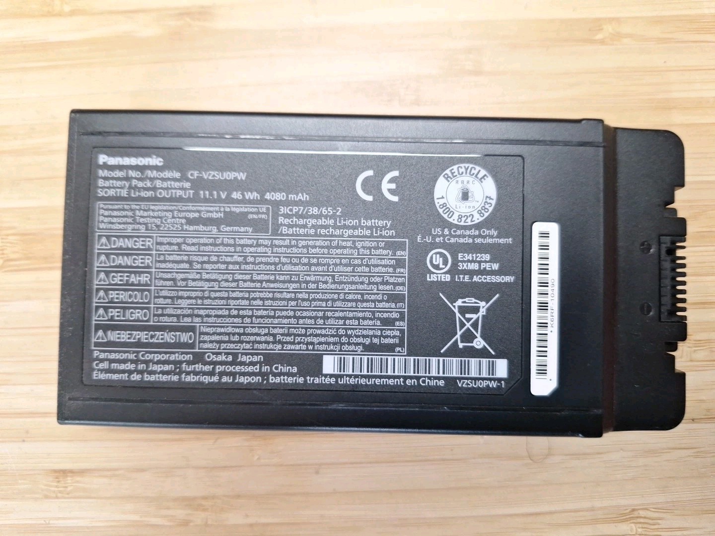 CF-54 Panasonic Original Battery Pack CF-VZSU0PW 45wh 4080 mAh Tested 