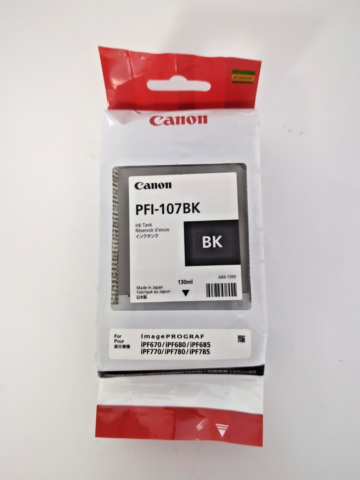 CANON PFI-107BK 130ml EXP. 2023 BLACK
