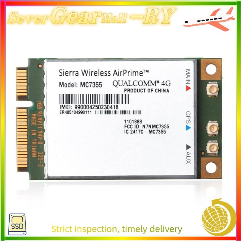 Sierra Wireless AirPrime MC7355 AT&T 4G LTE/HSPA+ 100Mbps PCI-E Module WWAN Card