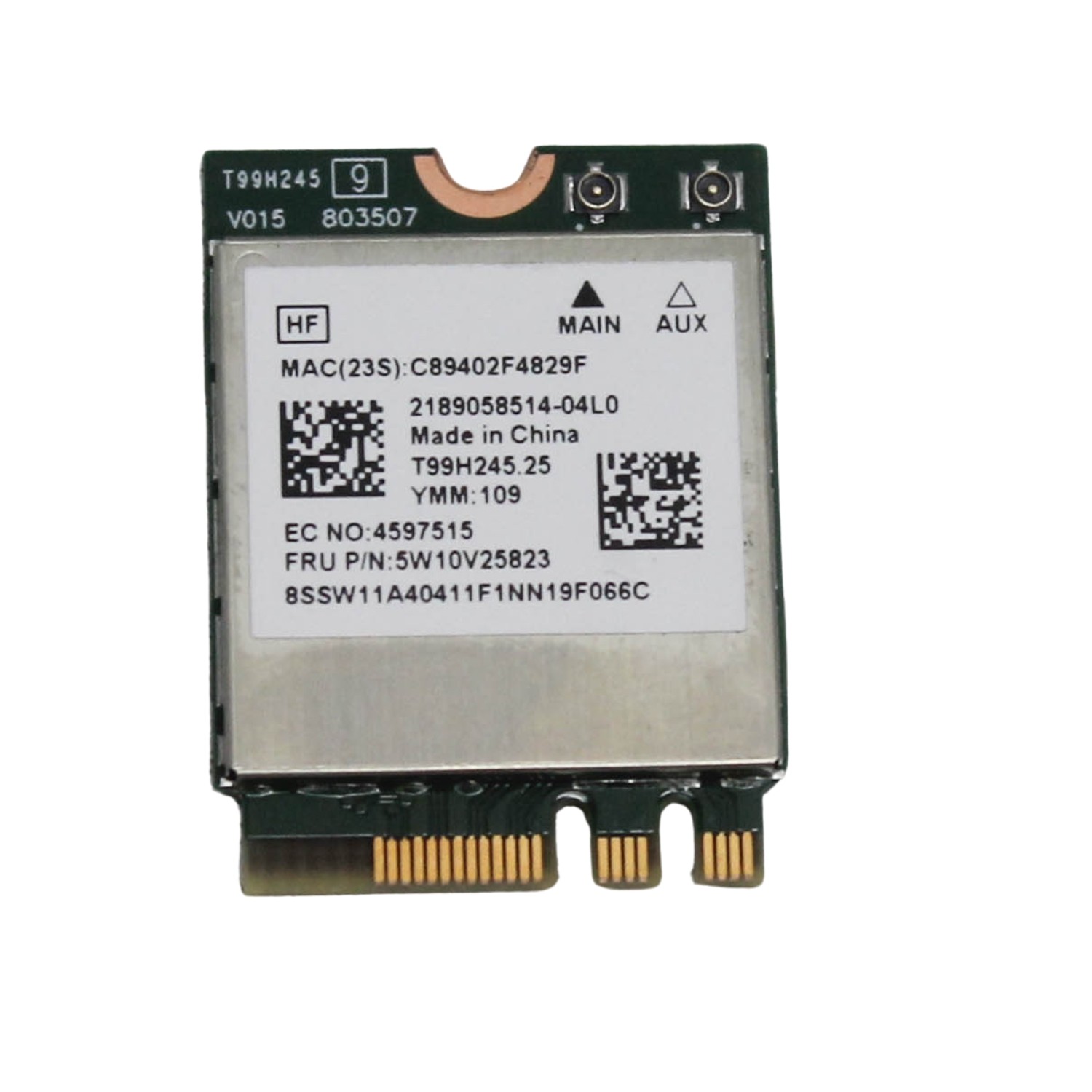 5W10V25823 Lenovo Wireless Lan Card Cmb Fxn Mt7921 M2 Flex 5-14Alc05 "GRADE A"