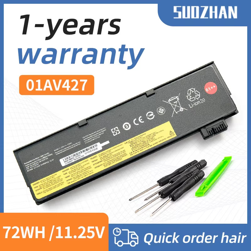 SUOZHAN New Original 01AV427 72Wh Laptop Battery for  Thinkpad T470 T480 T570 T5