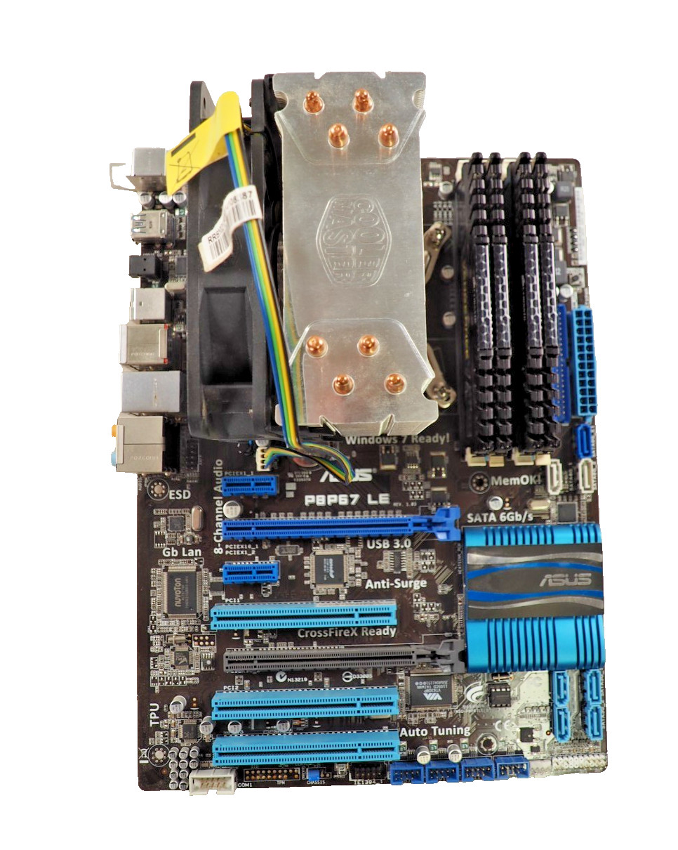 ASUS P8P67 LE MotherBoard Kit w/Intel i7-2680K, 4*4GB DDR3 RAM, Heatsink
