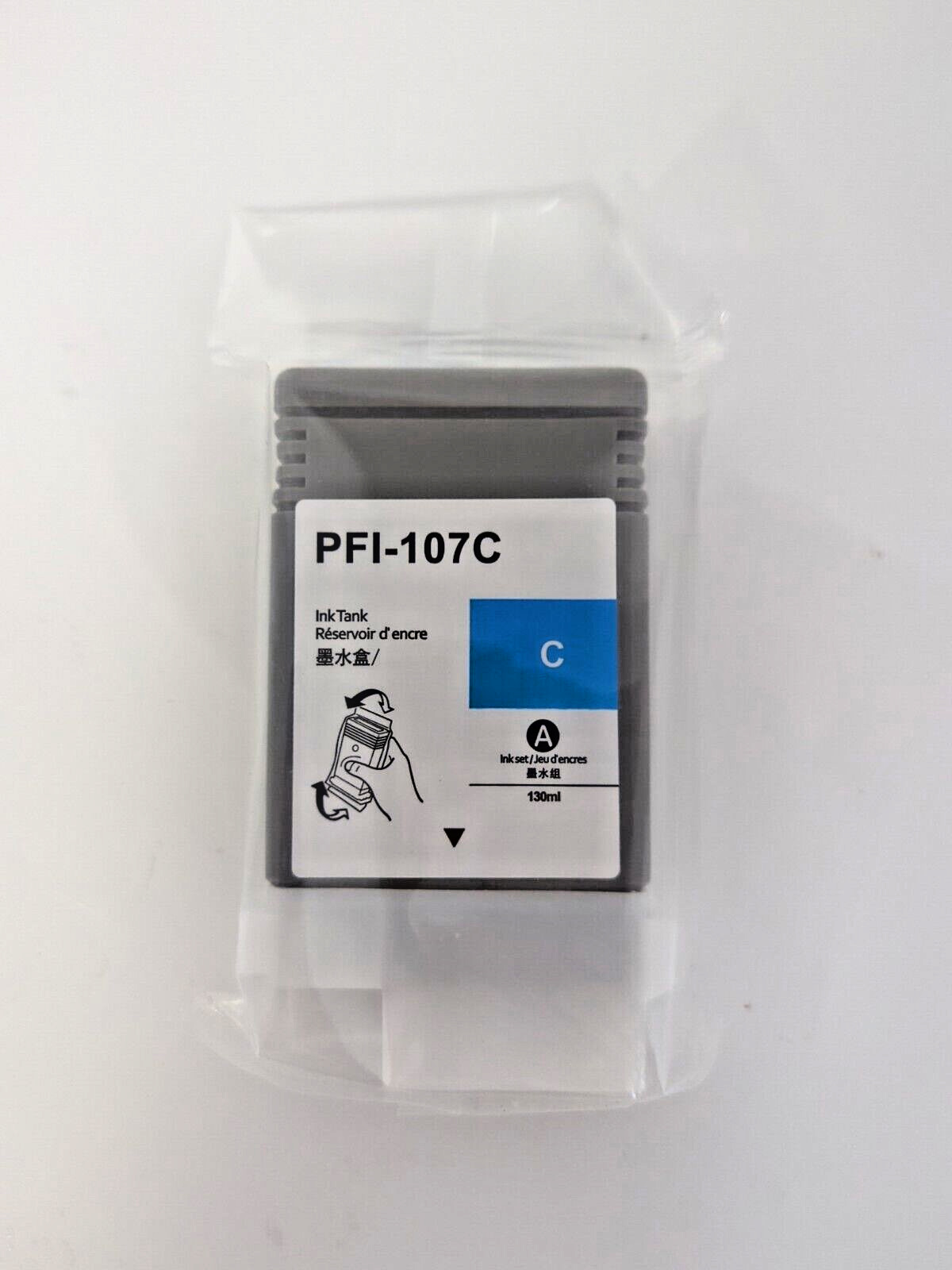 PFI-107C CYAN  INK TANK 130ml INKJET CARTRIDGE COMPATIBLE CANON