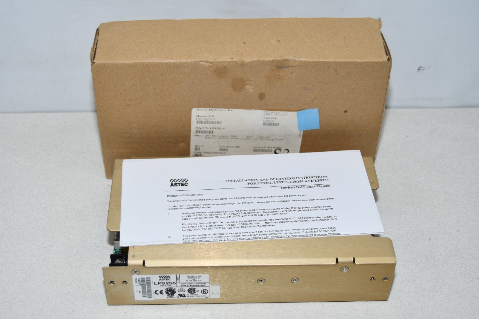 ^ Astec Model LPS 255 Power Supply Unit For Thermo Finnigan TSQ Quantum #X6658