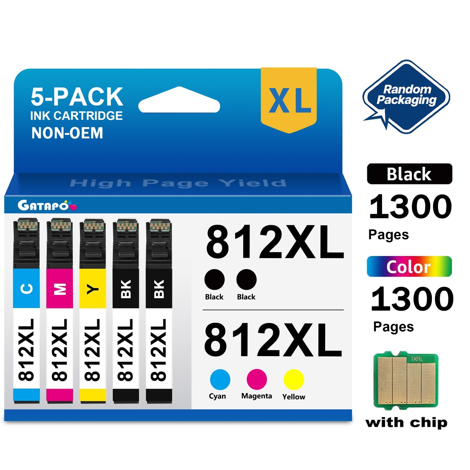812XL T812XL Ink Compatible For Epson EC-C7000 Pro WF-7310 WF-7820 WF-7840